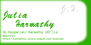 julia harmathy business card